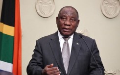 President Cyril Ramaphosa addressing the nation.