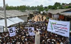 There are nearly a million Rohingya, half of them under 18, in the camps