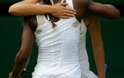 Teen dream: Maria Sharapova and  Serena Williams embrace after the 2004 Wimbledon final