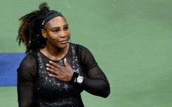 End of the road: Serena Williams on Friday