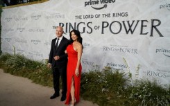 Jeff Bezos and Lauren Sanchez in London on August 30, 2022
