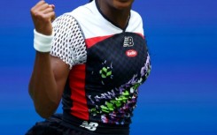 US teenager Coco Gauff celebrates during her win over China's Zhang Shuai