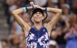 Ajla Tomljanovic celebrates victory over Liudmila Samsonova at the US Open on Sunday
