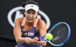 Chinese player Peng Shuai in action