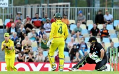 Tom Latham (R) was caught out for 43 against Australia in Tuesday's  first one-day international in Cairns