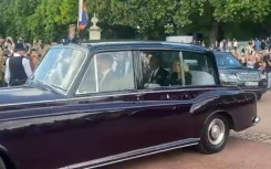 King Charles III and Camilla arrive at Buckingham Palace 