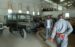 A vintage landrover said to have transported Queen Elizabeth II, during her fateful visit to Kenya in 1952