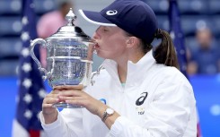 Sealed with a kiss: Iga Swiatek celebrates her US Open victory over Ons Jabeur