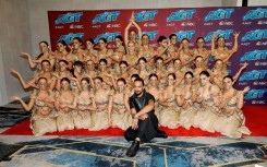 The Lebanese dance troupe Mayyas, winners of the "America's Got Talent" contest, in Pasadena, California on September 14, 2022
