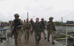 Ukraine President Volodymyr Zelensky pledges 'victory' over Russians in recaptured Izyum