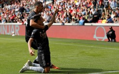 Fabio Vieira (right) scored on his first Premier League start for Arsenal