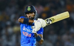 Hardik Pandya hammered an unbeaten 71 as India made a big score against Australia