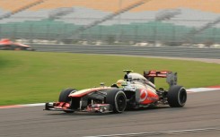 Sergio Perez, then with McLaren, at the 2013 Indian Grand Prix at New Delhi's Buddh International Circuit, likely venue for MotoGP