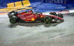 Ferrari's Charles Leclerc during final practice for the Singapore Grand Prix