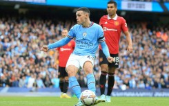 Manchester City's Phil Foden scored a hat-trick against Manchester United