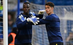 Edouard Mendy (left) and Kepa Arrizabalaga (right) are fighting to be Chelsea's number one goalkeeper