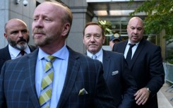 US actor Kevin Spacey leaves the United States District Court for the Southern District of New York on October 6, 2022