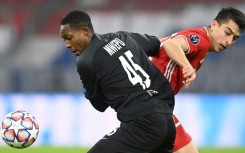 Enock Mwepu in action for RB Salzburg