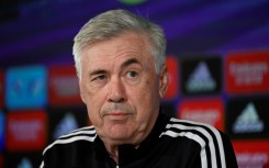 Real Madrid's Italian coach Carlo Ancelotti gives a press conference ahead of the Clasico