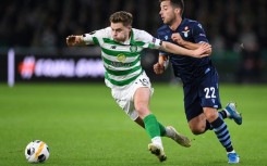 100 not out: James Forrest (left) scored his 100th Celtic goal in a 6-1 win over Hibs