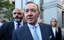 Disgraced Hollywood star Kevin Spacey leaving a New York courtroom where he is facing charges of sexual misconduct, on October 6, 2022