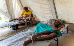 Authorities say treatment for cholera is relatively simple, but many Haitians have had trouble reaching treatment centers like this one in Port-au-Prince 