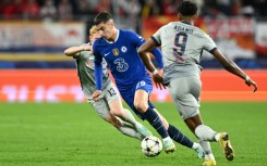 Kai Havertz (centre) scored the winner as Chelsea beat Salzburg 2-1