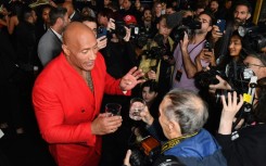 Actor Dwayne Johnson arrives for the premiere of "Black Adam" in New York on October 12, 2022