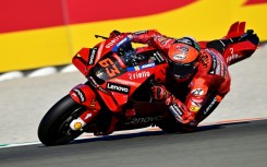 MotoGP title favourite Francesco Bagnaia in third practice 