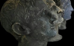 Inscriptions in Etruscan and Latin are still visible on some of the statues