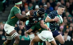 Ireland are waiting nervously to see if their talismanic fly-half Johnny Sexton (R) is passed fit for their final Test of the year against Australia