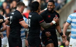 Injured - England's Joe Cokanasiga (R) has been ruled out of the Autumn Nations Series international against New Zealand