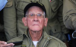 The 101st Airborne division of the US Army has announced that paratrooper veteran Tom Rice, pictured in June 2019 on the 75th anniversary of the D-Day invasions, has died at the age of 101
