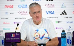France coach Didier Deschamps speaking at a press conference in Doha on Monday