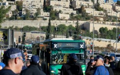 The bombs struck two bus stations a short distance apart on the outskirts of Jerusalem