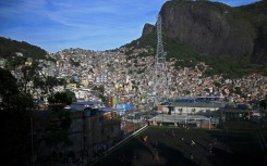 Rocinha is sprawled across a hillside near Rio's iconic coastline