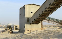A phosphate facility operated by Morocco's state-owned OCP near Laayoune in the disputed Western Sahara