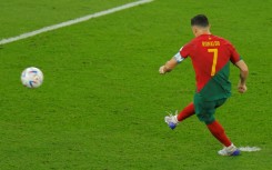 Cristiano Ronaldo becomes the first man to score in five World Cups in Portugal's 3-2 win over Ghana