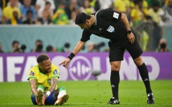 Neymar came off in Brazil's win over Serbia with an ankle sprain