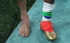 Neymar appeared to have a swollen right ankle after Brazil's 2-0 World Cup win against Serbia