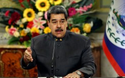 Venezuelan President Nicolas Maduro speaks at the Miraflores Palace in Caracas on November 25, 2022