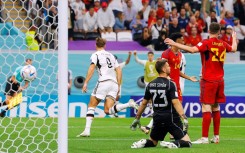 Germany substitute Niclas Fullkrug turns away after scoring a late equaliser against Spain to keep his side's World Cup hopes alive
