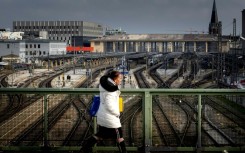 Usually bustling train stations were left deserted