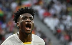 Mohammed Kudus celebrates scoring Ghana's second goal in their World Cup match against South Korea