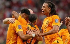 Cody Gakpo (L) has scored in three consecutive games for the Netherlands at the World Cup