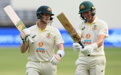 Steve Smith (L) and Marnus Labuschagne dominated the West Indies attack