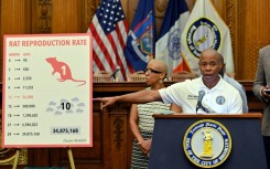 New York Mayor Eric Adams, pictured unveiling a rat killing machine as Brooklyn borough president in 2019
