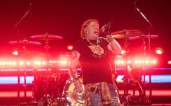 Guns N' Roses frontman Axl Rose belts out a song at a Mexico music festival in 2020