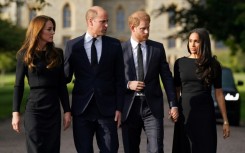 Heir to the throne William and his wife Catherine invited Harry and Meghan to join them to view flowers left for the late monarch