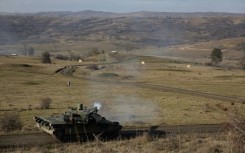NATO units practice with live ammunition at the Cincu base